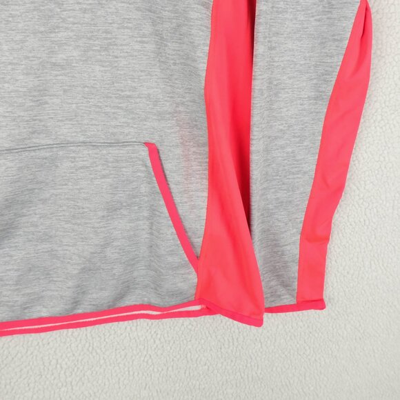 Under Armour Hoodie Womens Medium Gray Prink Cold Gear Pullover Storm Sporty - Picture 3 of 10